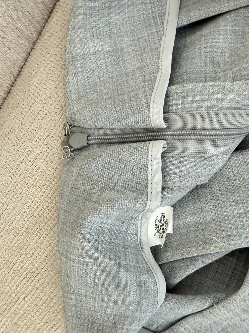 Express Grey Pleated Skirt - Classic Skater Silhouette